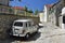 Superb classic Renault 4 parked in the street in famous and beautiful Primosten town in Dalmatia
