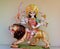 Superb Marble carved statue of Goddess Durga