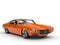 Superb orange vintage muscle car