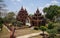 Superb structures at the Khao Aong Khar temple around Nang Rong, Buriram, Thailand.