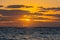 Superb sunrise on a pretty beach in Punta Cana