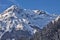 Superb view of Austrian High Tauern Alps in winter