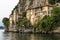 Superb view of the beautiful Hermitage of Santa Caterina del Sasso overlooking Lake Maggiore, Italy