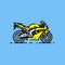 Superbike line icon