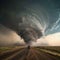 Supercell Storm Looming over Highway