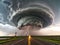 Supercell storm in Tornado Alley