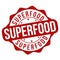 Superfood grunge rubber stamp