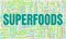 Superfood vector icon stamp badge