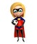 Supergirl with Football