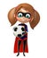 Supergirl with Football