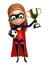 Supergirl with Football and winning cup