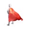 Superhero 3d render with china nation cape