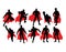 Superhero Activity Silhouettes