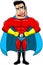 Superhero Angry Hands on Hips Isolated