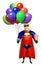 Superhero with Balloon and Icecream