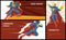 Superhero banners vector set