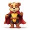 Superhero Bear: A Cute And Courageous Cartoon Character