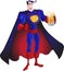 Superhero with beer