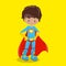 Superhero Boy Brown Superman 07