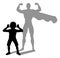 Superhero Child Kid With Super Hero Shadow