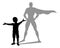 Superhero Child Kid With Super Hero Shadow