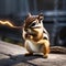 A superhero chipmunk with lightning powers, harnessing electricity to fight crime2