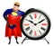 Superhero with Clock