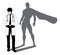 Superhero Doctor With Super Hero Shadow Silhouette