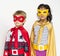 Superhero Kids Costume Isolated Portrait