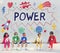 Superhero Kids Imagination Power Helper Concept