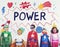 Superhero Kids Imagination Power Helper Concept