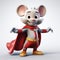 Superhero Mouse: A Cartoon Character With Childlike Wonder