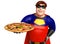 Superhero with Pizza