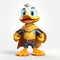 Superhero Walt Disney Duck 3d Model - Oliver Wetter Style