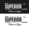 Superior, Sporting Good Typography T Shirt Design Graphic Stock Vector