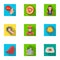 Superman, explosion, fire, and other web icon in flat style.Pistol, weapons, innovations, icons in set collection.