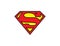 Superman logo vector illustration on white background