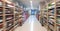 Supermarket blur effect for background, drinks section