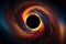 Supermassive Black Hole Art Imitation, Generative AI Illustration, Mysterious Universe