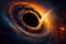 Supermassive Black Hole Art Imitation, Generative AI Illustration, Mysterious Universe