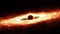 Supermassive black hole with hot accretion disk