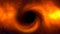 Supermassive black hole rotation Loop with twinkle stars - 4K Rotating black hole, Spiral Galaxy, Deep Space Exploration, Rotating
