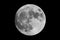 Supermoon detailed telephoto image taken on November 13, 2016