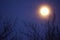 Supermoon pink full moon - 8 April 2020 in France