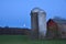 Supermoon rises over vintage farm in the FingerLakes