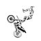 Supermoto Motocross Rider Freestyle Vector Art Design