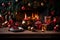 supernatural, and intricately detailed images of a Christmas scene. The focus should be on creating a festive atmosphere with