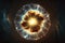 Supernova explosion in outer space, the space of the universe