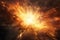 supernova scene of explosion bright and powerful bigbang, ai generated