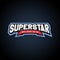 Superstar power full typography, t-shirt graphics,